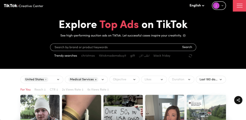 TikTok Ad Example - Healthcare